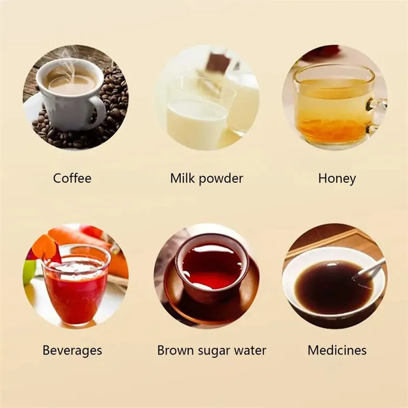 Electric Coffee Mug USB Rechargeable Automatic Magnetic Cup IP67 Waterproof Food-Safe Stainless Steel For Juice Tea Milksha Kitchen Gadgets