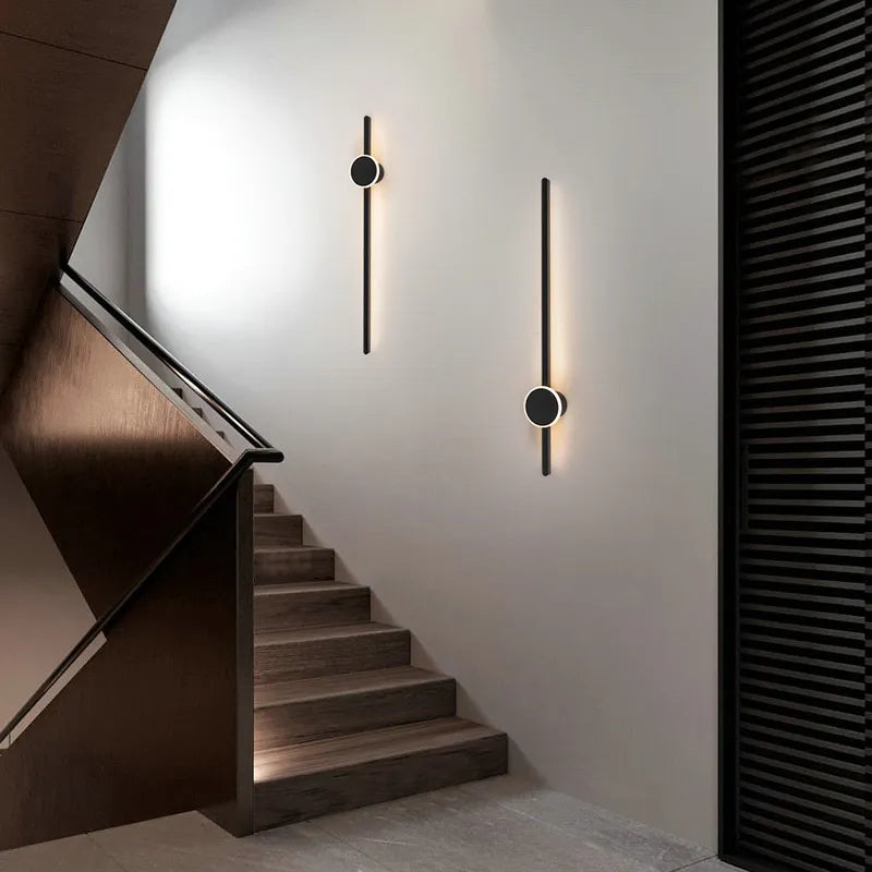 Minimalist LED Wall Strip Lamp – Sleek Bedside Lighting for Modern Spaces