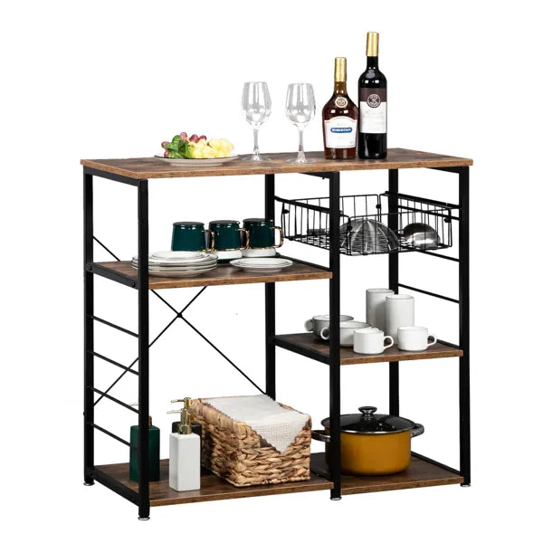 4th Floor Multi-Layer Kitchen Storage Shelves – Space-Saving