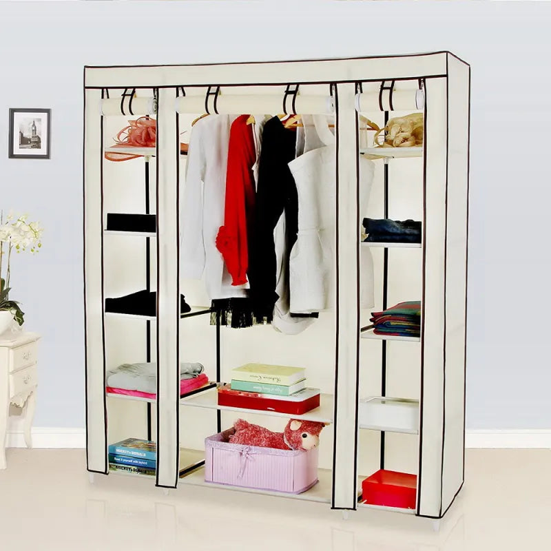 69" Portable Closet Wardrobe Organizer