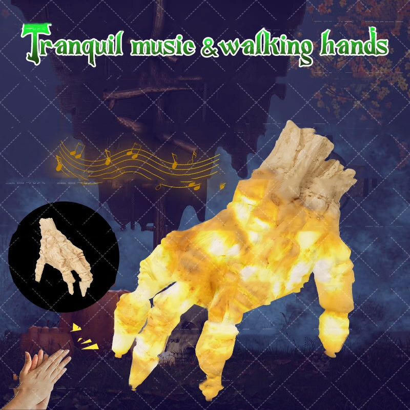 Halloween Electric Crawling Zombie Hand – Luminous Motion Sensor Prop with Spooky Sound