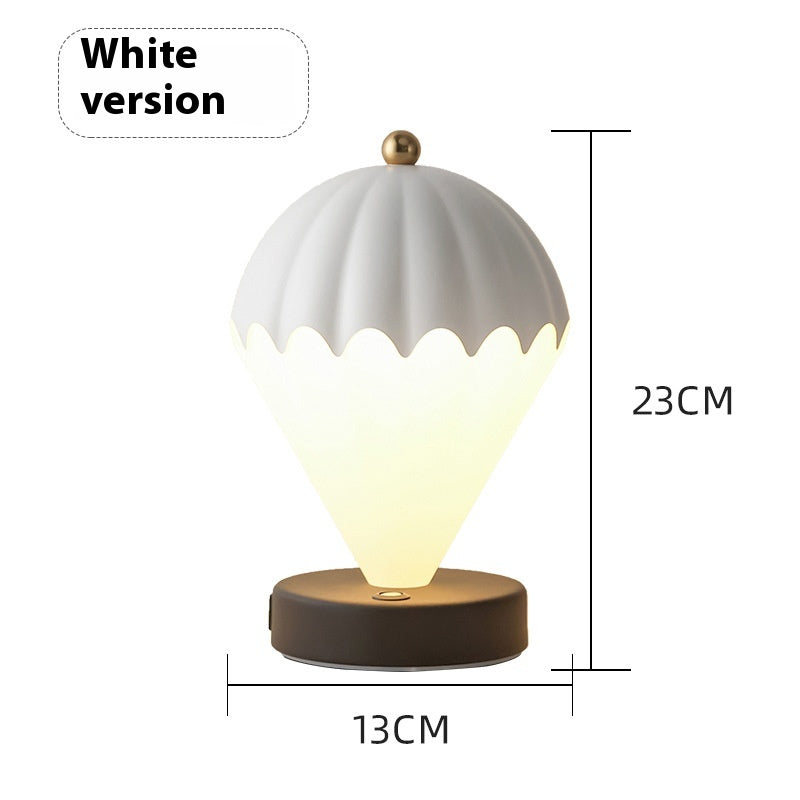 Hot Air Balloon Night Light – Nordic Style Battery-Powered Table Lamp for Bedroom & Bedside Decor