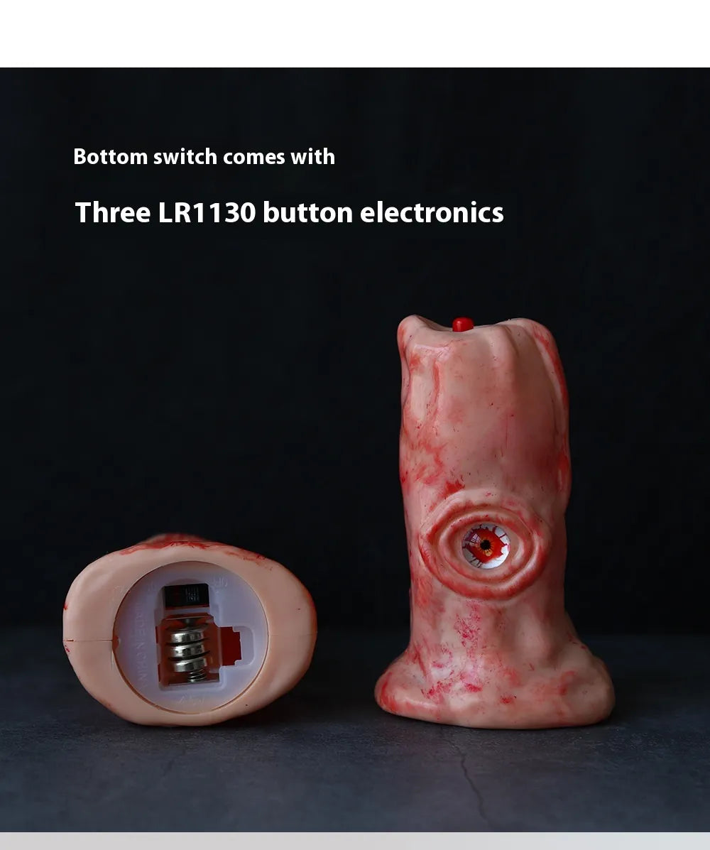 Halloween Blood Eye LED Lamp – Light-Up Electronic Candle with Creepy Glow