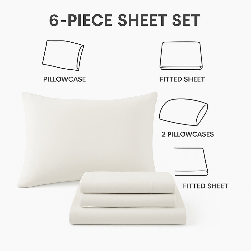 12 Piece Comforter Set with Cotton Bed Sheets Blue Cal King