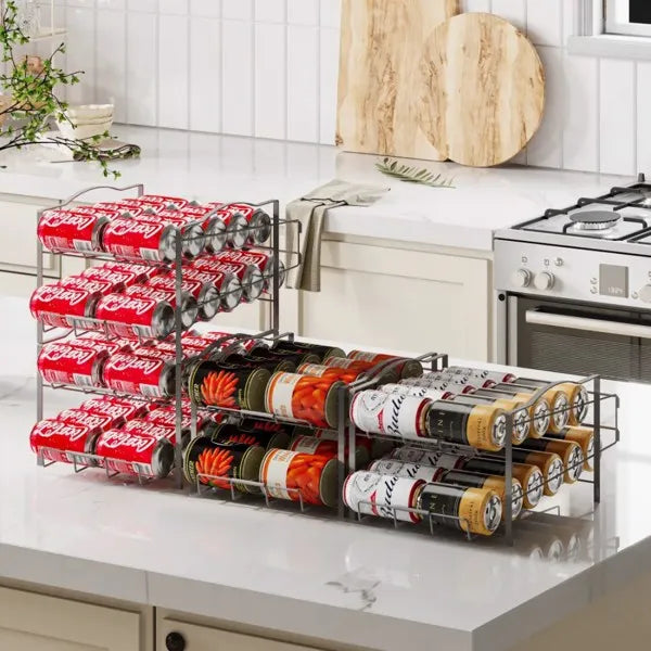4-Layer Container Organizer Rack – Space-Saving Rolling Storage Shelf (Shipping Restrictions Apply)