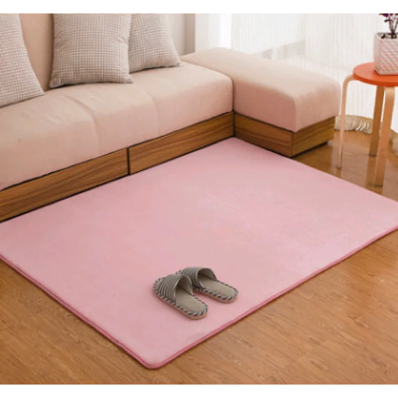 Memory Cotton Coral Velvet Non-Slip Carpet for Home