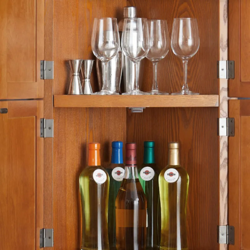 4-Tier 72" Corner Storage Cabinet with 8 Doors