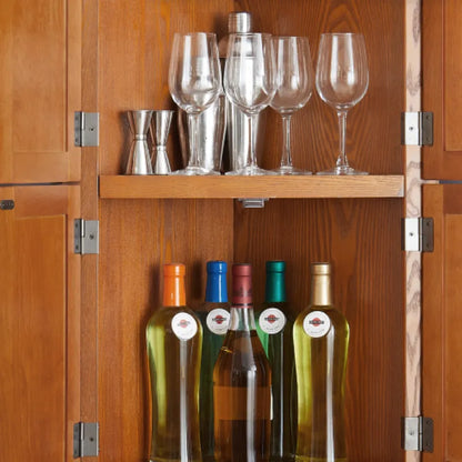 4-Tier 72" Corner Storage Cabinet with 8 Doors