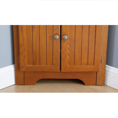 4-Tier 72" Corner Storage Cabinet with 8 Doors