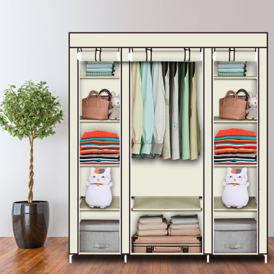 69" Portable Closet Wardrobe Organizer