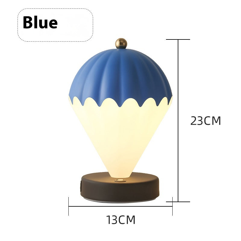Hot Air Balloon Night Light – Nordic Style Battery-Powered Table Lamp for Bedroom & Bedside Decor