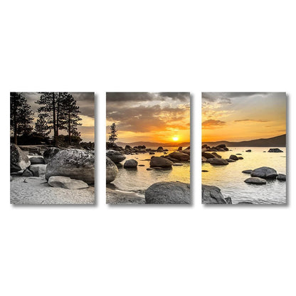 Three-Piece HD Inkjet Canvas Painting