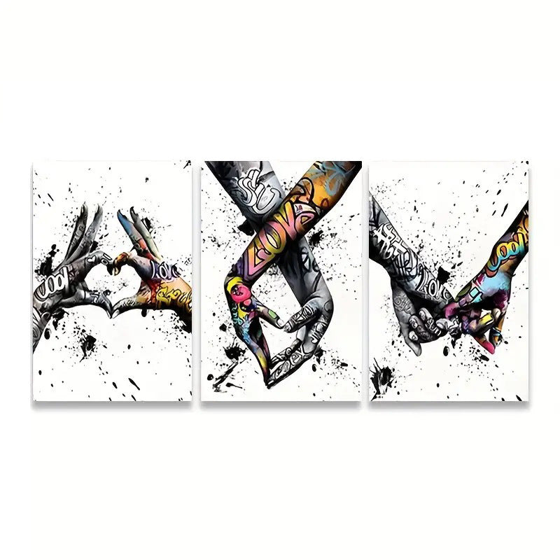 Three-Piece HD Inkjet Canvas Painting