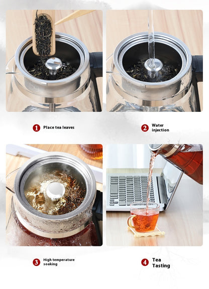 1L Glass Electric Kettle with Steam Spray