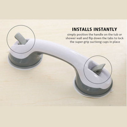 Power Shower Grip Handle – Suction Safety Grab Bar for Tub &amp; Shower