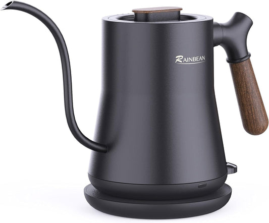 Gooseneck Electric Kettle – 1000W Fast Boil, 100% Stainless Steel Inner, BPA-Free with Auto Shutoff & Precision Pour