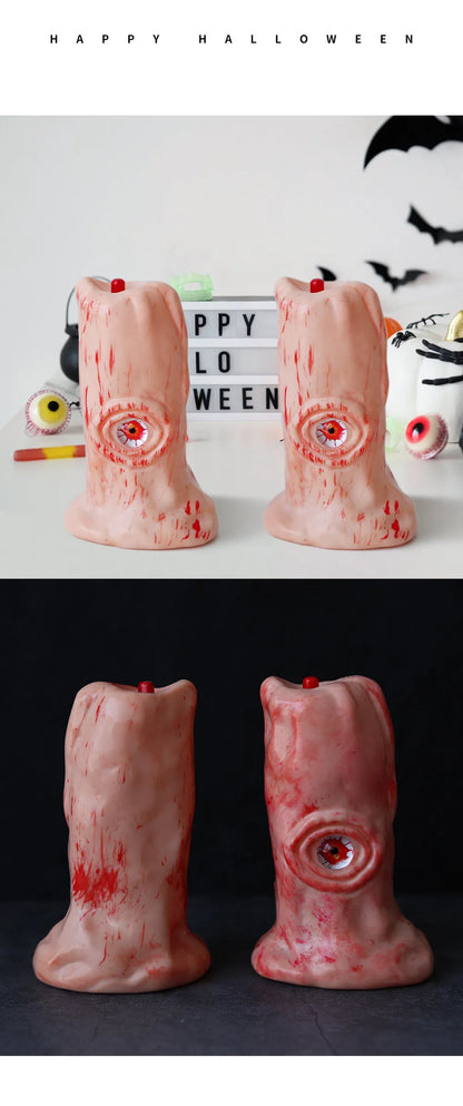Halloween Blood Eye LED Lamp – Light-Up Electronic Candle with Creepy Glow