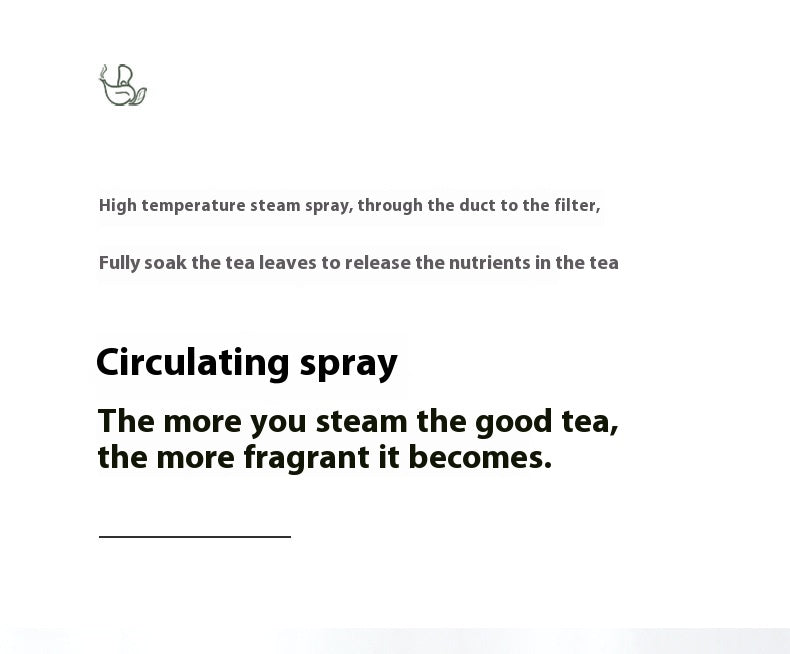 1L Glass Electric Kettle with Steam Spray