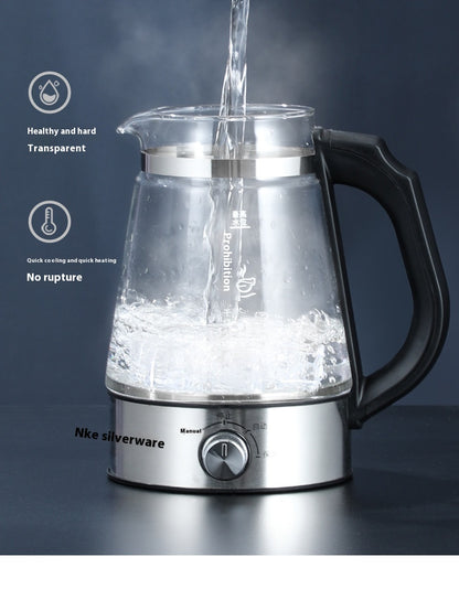 1L Glass Electric Kettle with Steam Spray