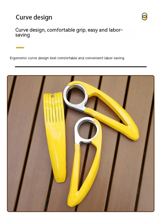 Stainless Steel Banana Slicer – Quick, Uniform Slices in Seconds