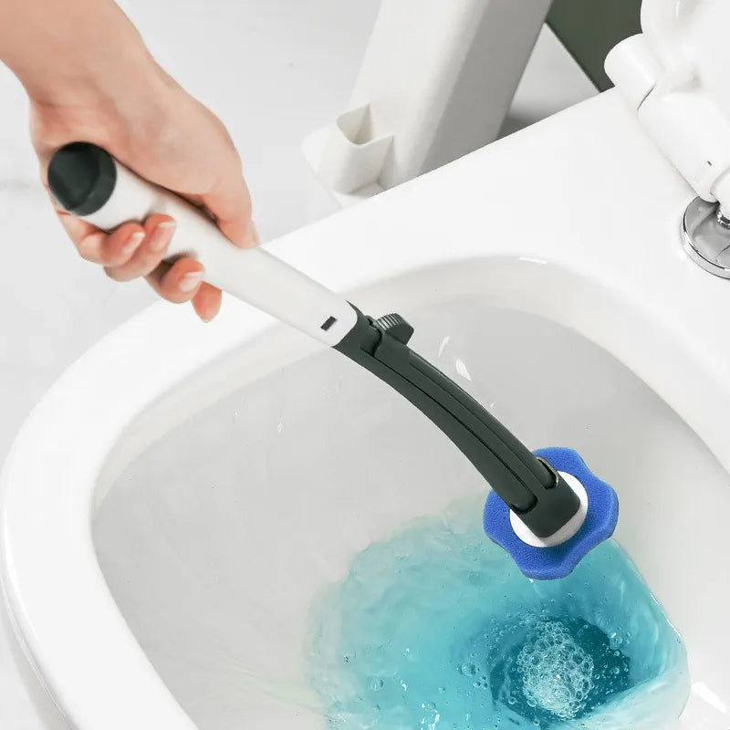 Disposable Toilet Brush & Holder Set with Replaceable Heads – Easy, Hygienic Cleaning