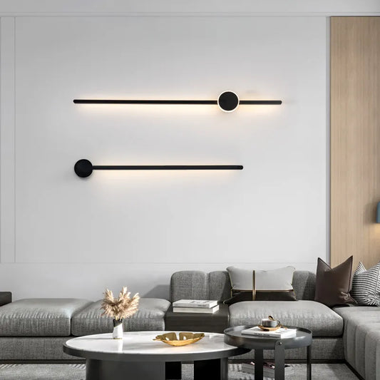 Minimalist LED Wall Strip Lamp – Sleek Bedside Lighting for Modern Spaces
