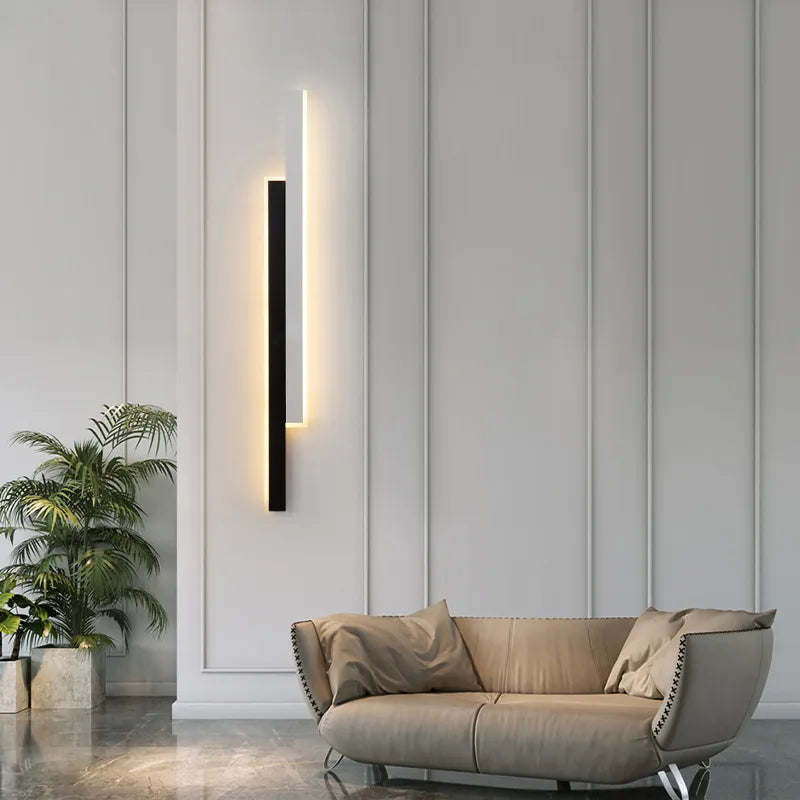 Minimalist LED Wall Strip Lamp – Sleek Bedside Lighting for Modern Spaces