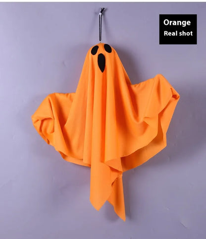 Halloween Glowing Scream Ghost Decoration – LED Light-Up Hanging Prop