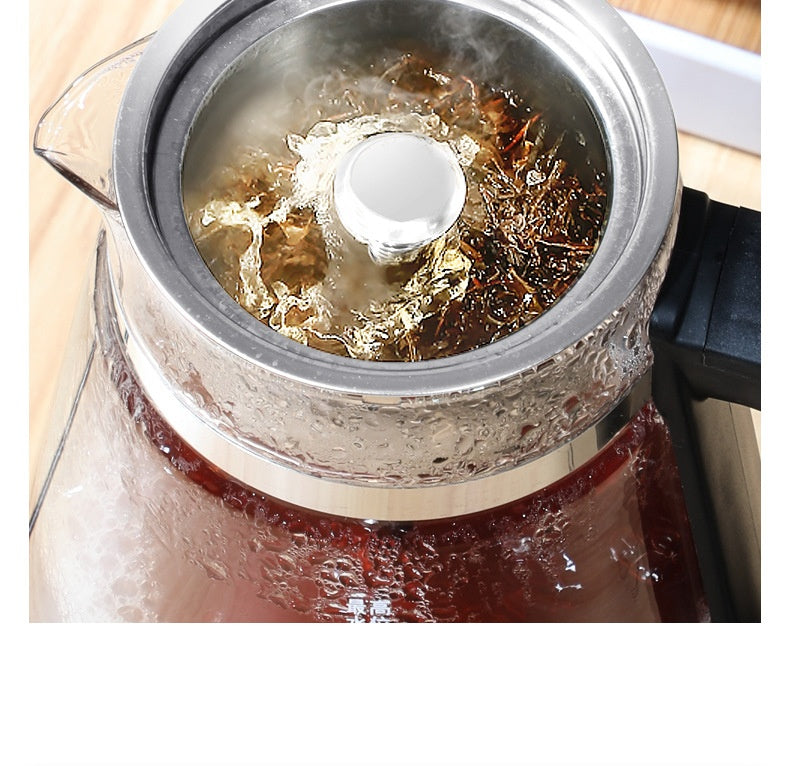 1L Glass Electric Kettle with Steam Spray