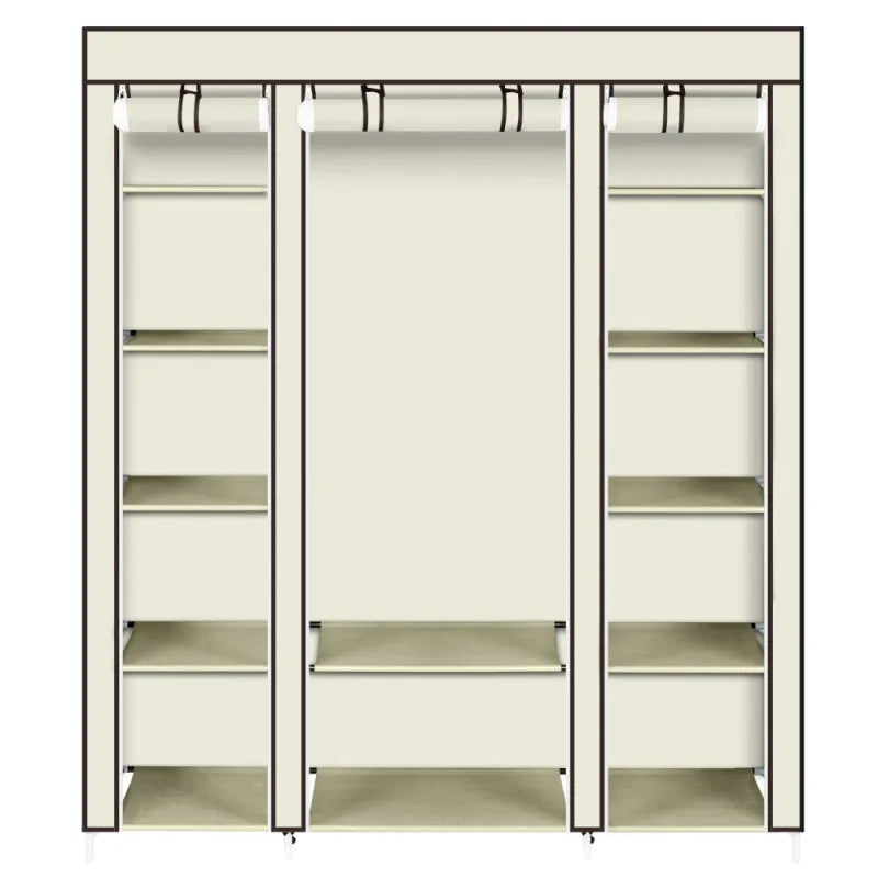 69" Portable Closet Wardrobe Organizer