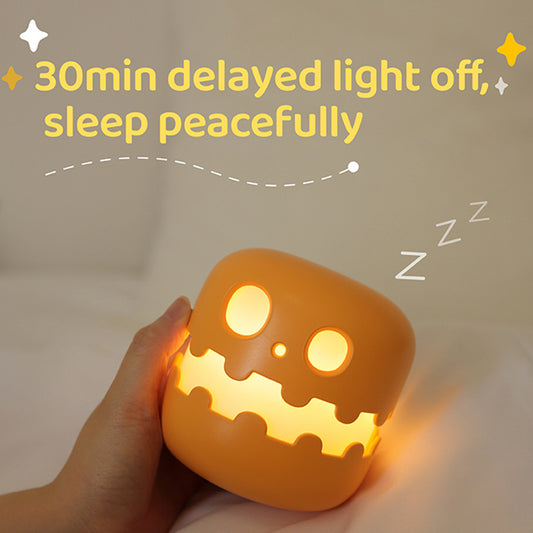 Pumpkin LED Night Light – Cute Halloween Bedside Lamp for Kids & Home Decor
