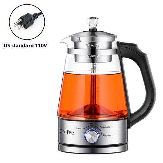 1L Glass Electric Kettle with Steam Spray