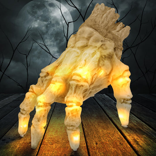 Halloween Electric Crawling Zombie Hand – Luminous Motion Sensor Prop with Spooky Sound