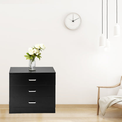 Black Wooden Storage Cabinet for Bedroom & Living Room