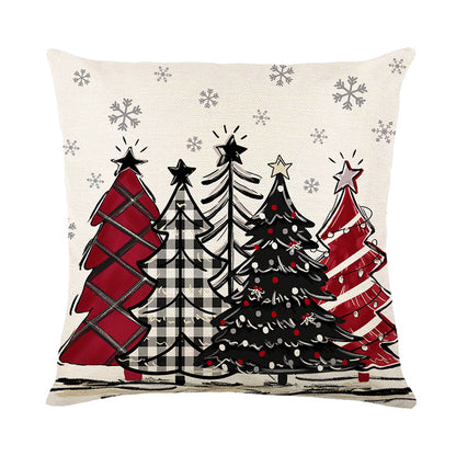 Christmas Cushion Cover Pillowcase – Merry Christmas & Happy New Year Home Décor 2024