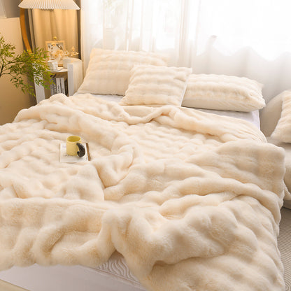 Add a Touch of Elegance with Our Light Luxury Velvet Blanket
