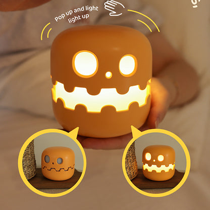 Pumpkin LED Night Light – Cute Halloween Bedside Lamp for Kids & Home Decor