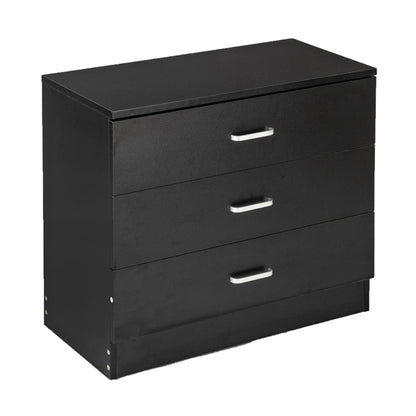 Black Wooden Storage Cabinet for Bedroom & Living Room