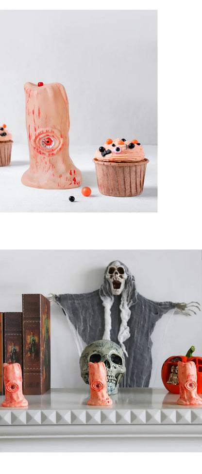 Halloween Blood Eye LED Lamp – Light-Up Electronic Candle with Creepy Glow