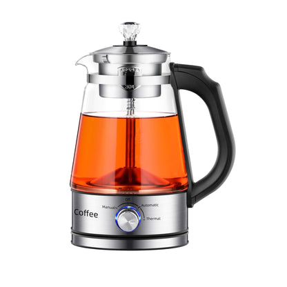 1L Glass Electric Kettle with Steam Spray