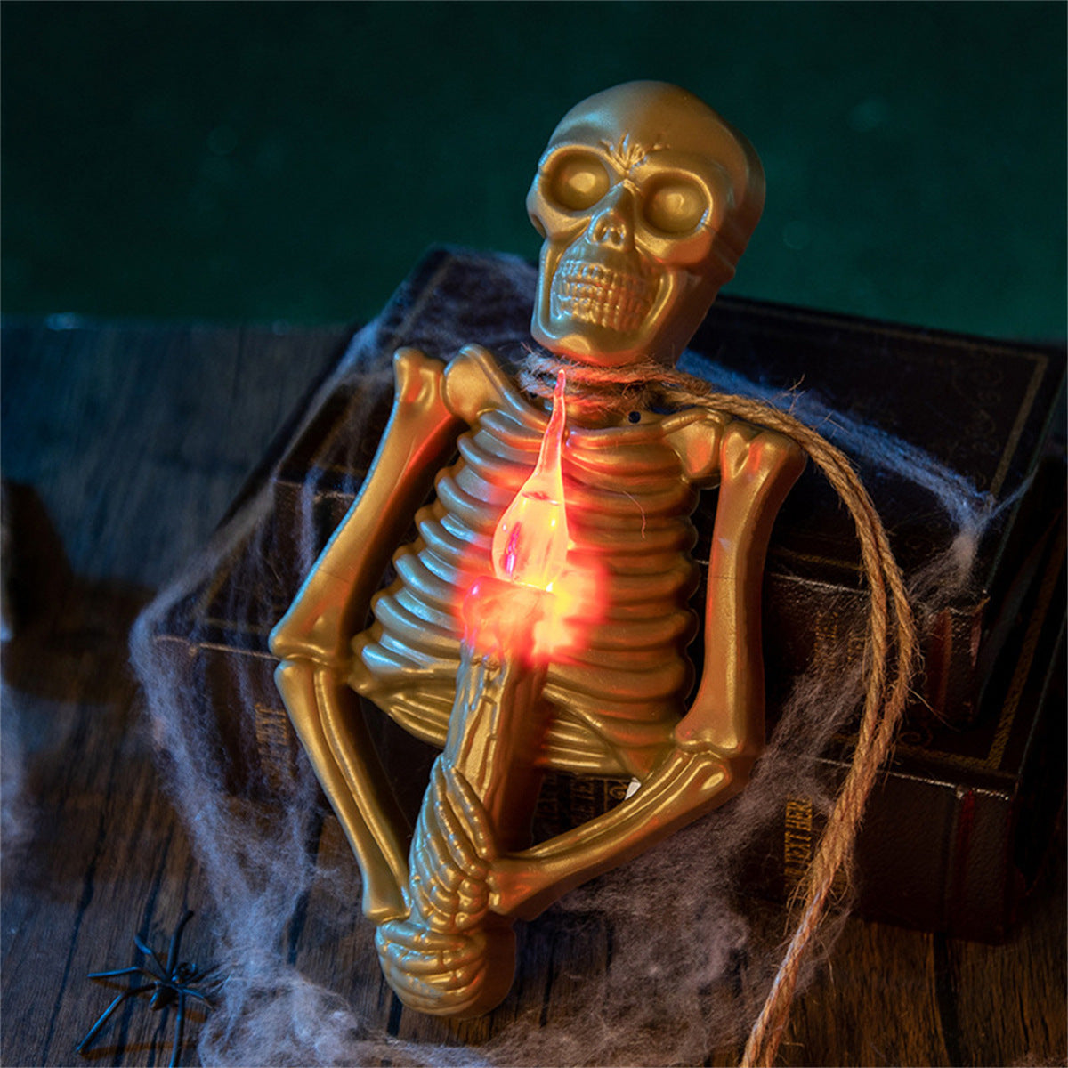 Halloween LED Skull Candle – Battery Operated Decorative Light