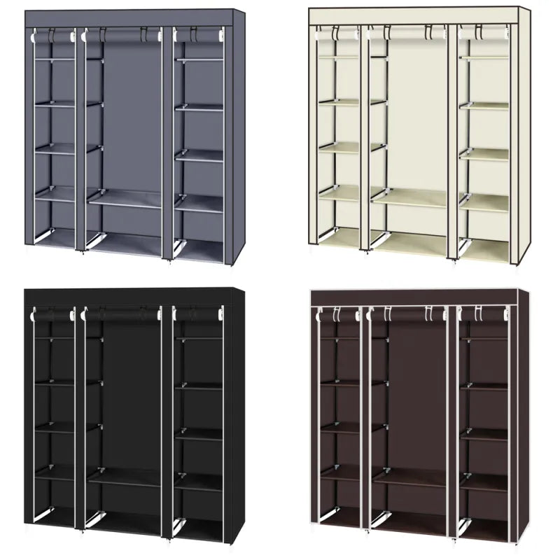 69" Portable Closet Wardrobe Organizer