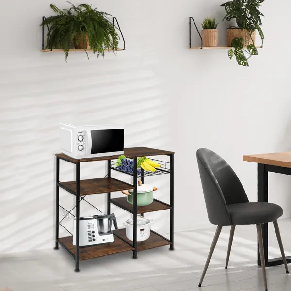 4th Floor Multi-Layer Kitchen Storage Shelves – Space-Saving