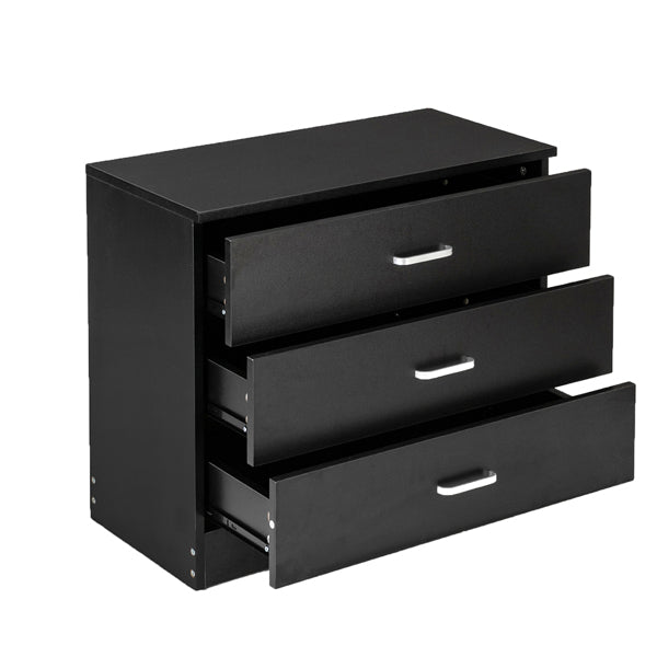 Black Wooden Storage Cabinet for Bedroom & Living Room