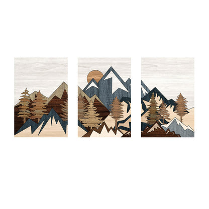 Three-Piece HD Inkjet Canvas Painting