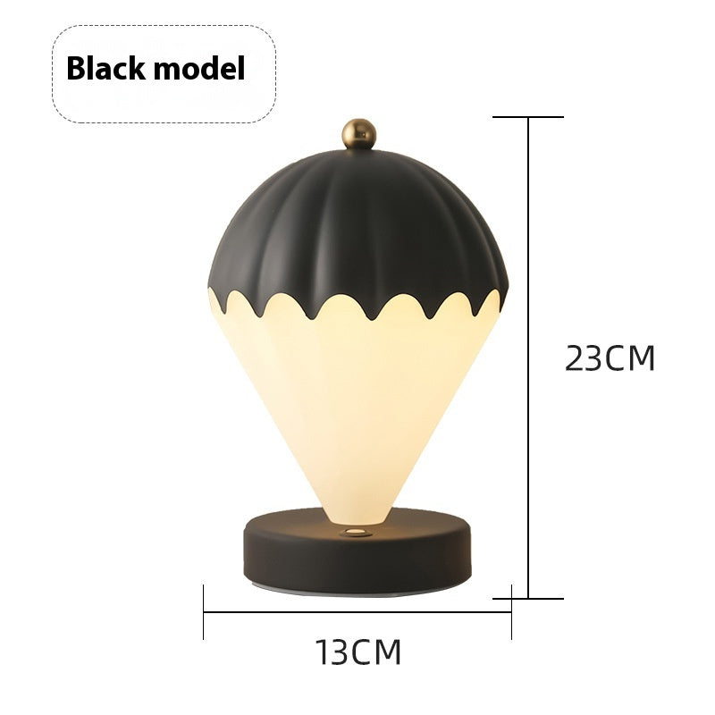 Hot Air Balloon Night Light – Nordic Style Battery-Powered Table Lamp for Bedroom & Bedside Decor