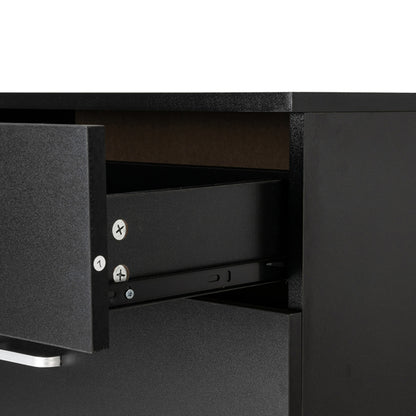 Black Wooden Storage Cabinet for Bedroom & Living Room
