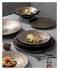 Western‑Style Ceramic Snack & Dessert Plate – Rustic Glaze, 26 cm