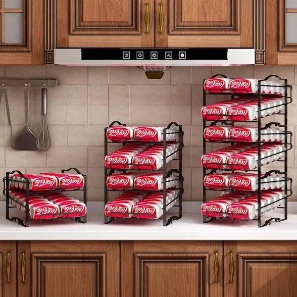 4-Layer Container Organizer Rack – Space-Saving Rolling Storage Shelf (Shipping Restrictions Apply)