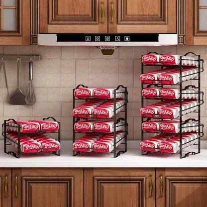 4-Layer Container Organizer Rack – Space-Saving Rolling Storage Shelf (Shipping Restrictions Apply)